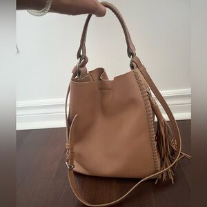 All Saints Crossbody Bucket Bag
